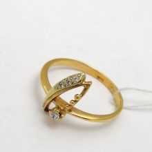 02г / Золото585 / фианиты круглые