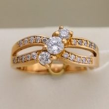 05г / Золото585 / фианиты круглые