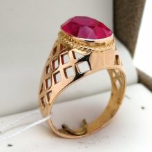 56г / Золото583 / корунд синтетический