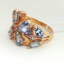 12г / Золото585 / фианиты треугольные