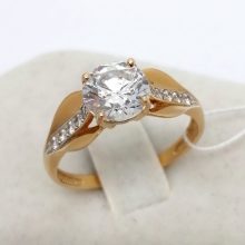 10г / Золото585 / фианиты круглые