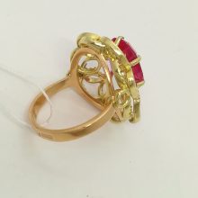 04г / Золото583 / корунд синтетический