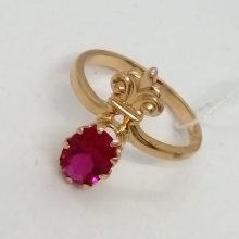 01г / Золото583 / корунд синтетический