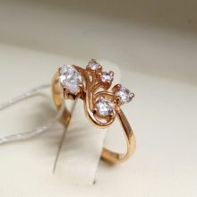 44г / Золото585 / фианиты овальные