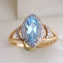 98г / Золото585 / фианиты овальные